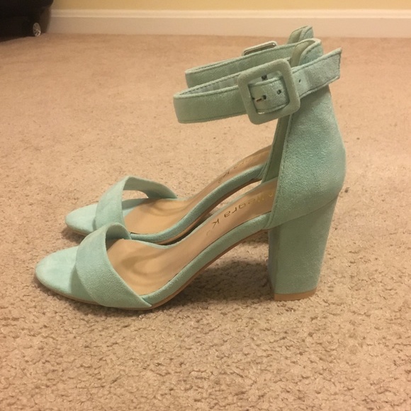 Shoes - Mint green heels